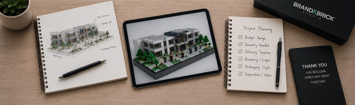 how it works - custom lego sets for business